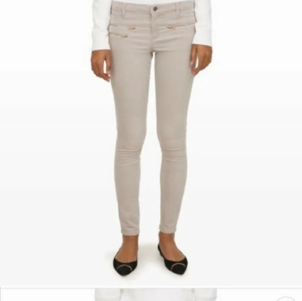 Bria Club Monaco pant. Tan Corduroy skinny. Women's size 6.